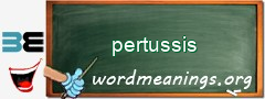 WordMeaning blackboard for pertussis